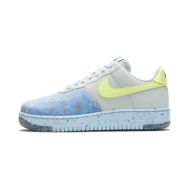 Nike Air Force 1 Crater “Pure Platinum / Summit White / Chambray Blue / Barely Volt” (CT1986-001)