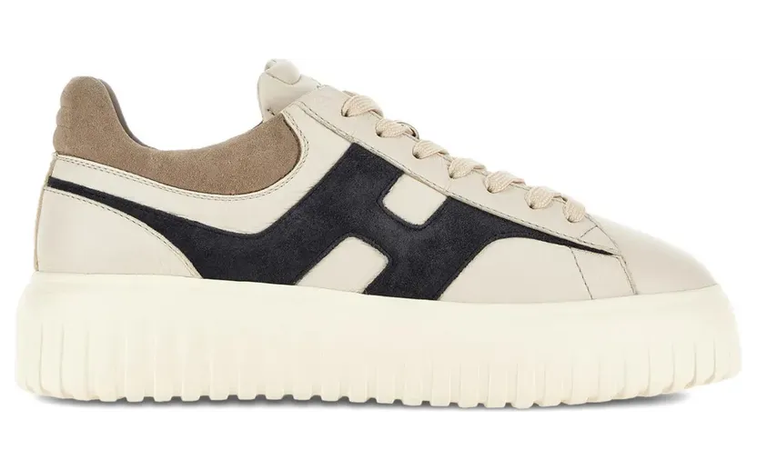 Hogan H-Stripes mit Plateausohle – Nude (HXM6450FE91UXI)