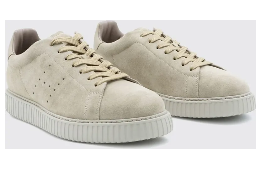 Hogan H-Stripes Suede with Perforated H Logo Beige (HXM6770GF5FUHOC803)