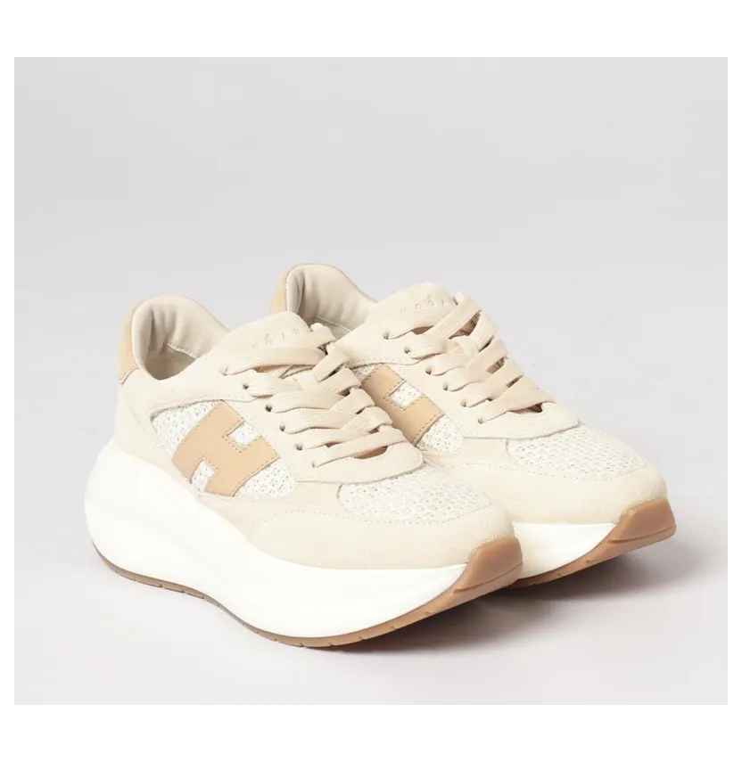 Hogan H696 in Suede and Mesh Brown (HXW6960GA60UZV0RVY)