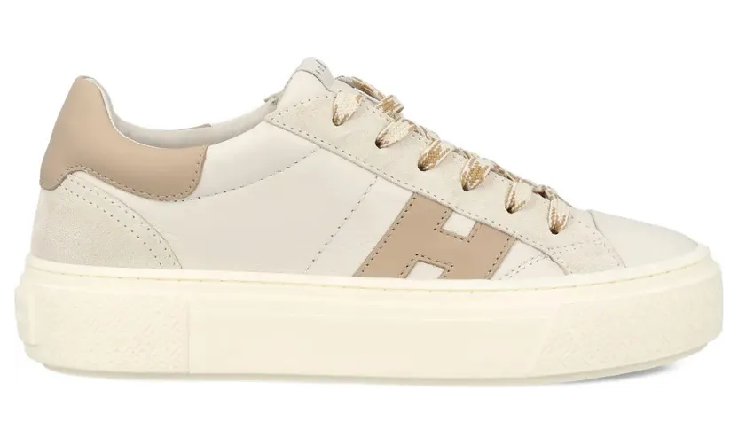 Hogan H705 ‘h’ with plateauzool – Beige (HXW7050GB00V1N)