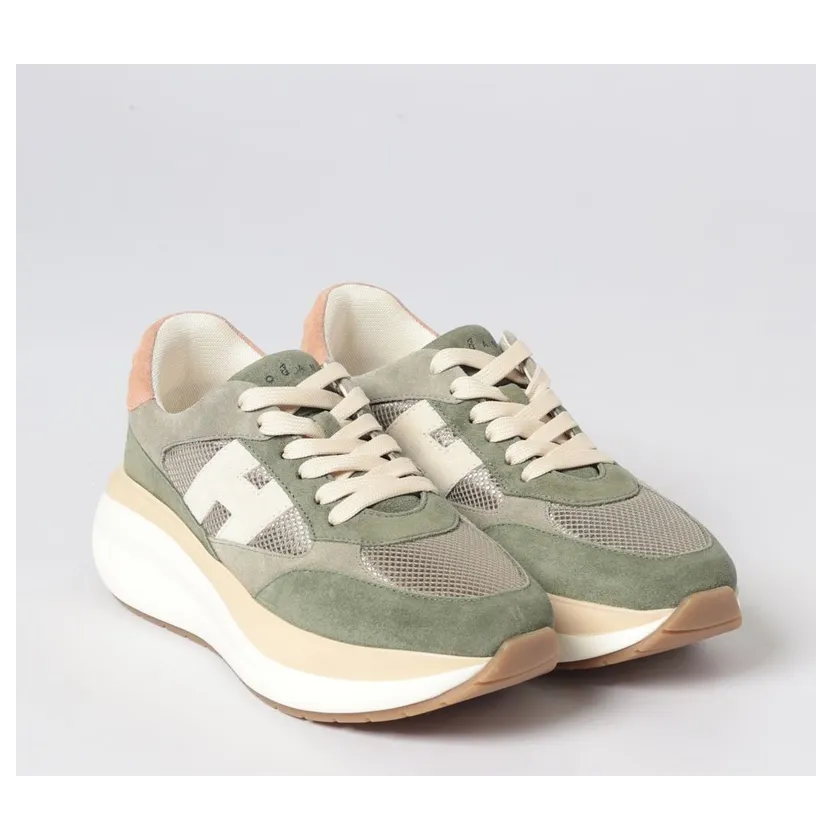 Hogan Maxi I Active Suede and Mesh Green (HXW7140GA40V0F0RW1)