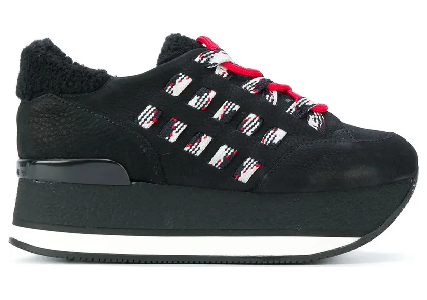 Hogan mit Platteausohle – Black (GYW3280J720HTB999)