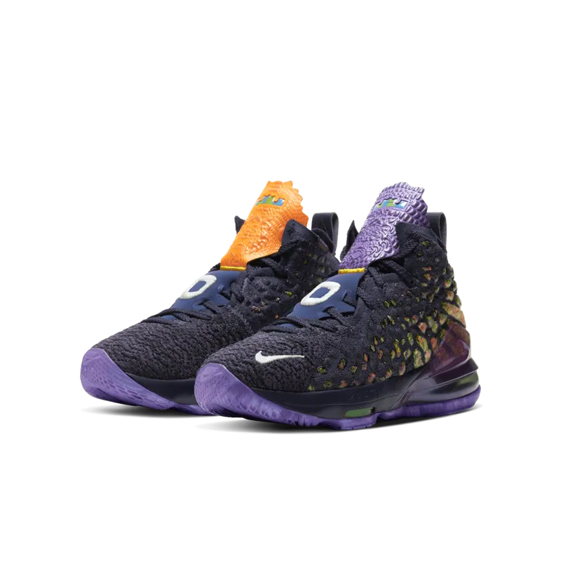 Nike LeBron 17 Monstars (GS) Navy Heather/Multi-Color-Black (CW1036-400)