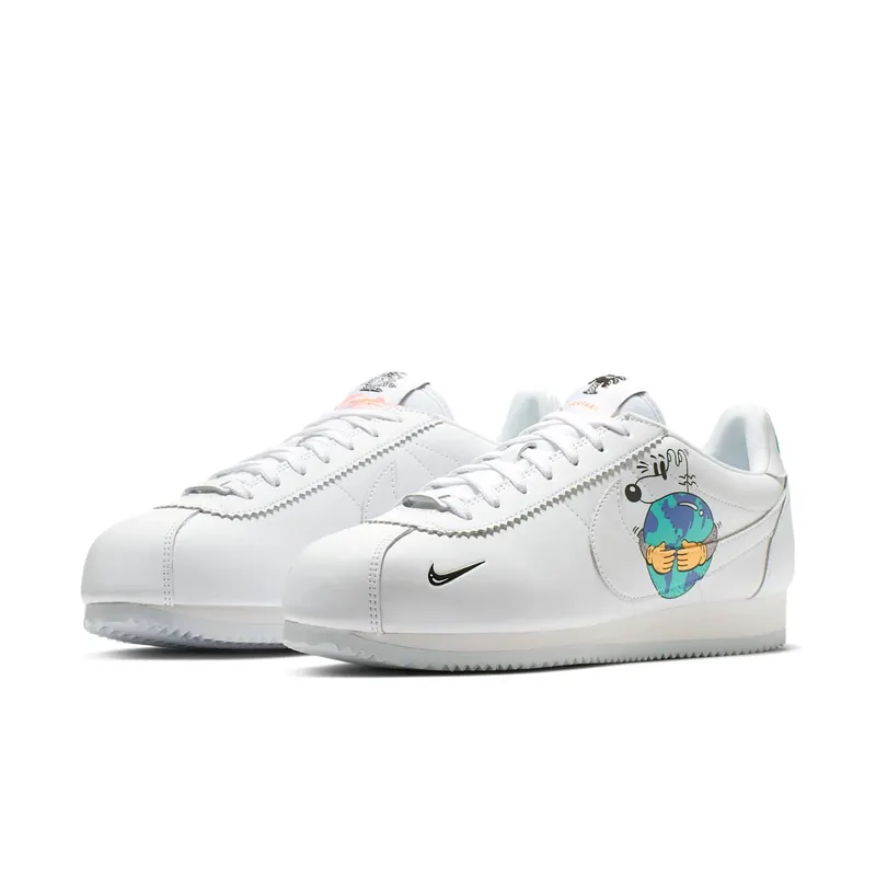 Nike Cortez Flyleather Steve Harrington Earth Day (2019) White/White-White (CI5548-100)