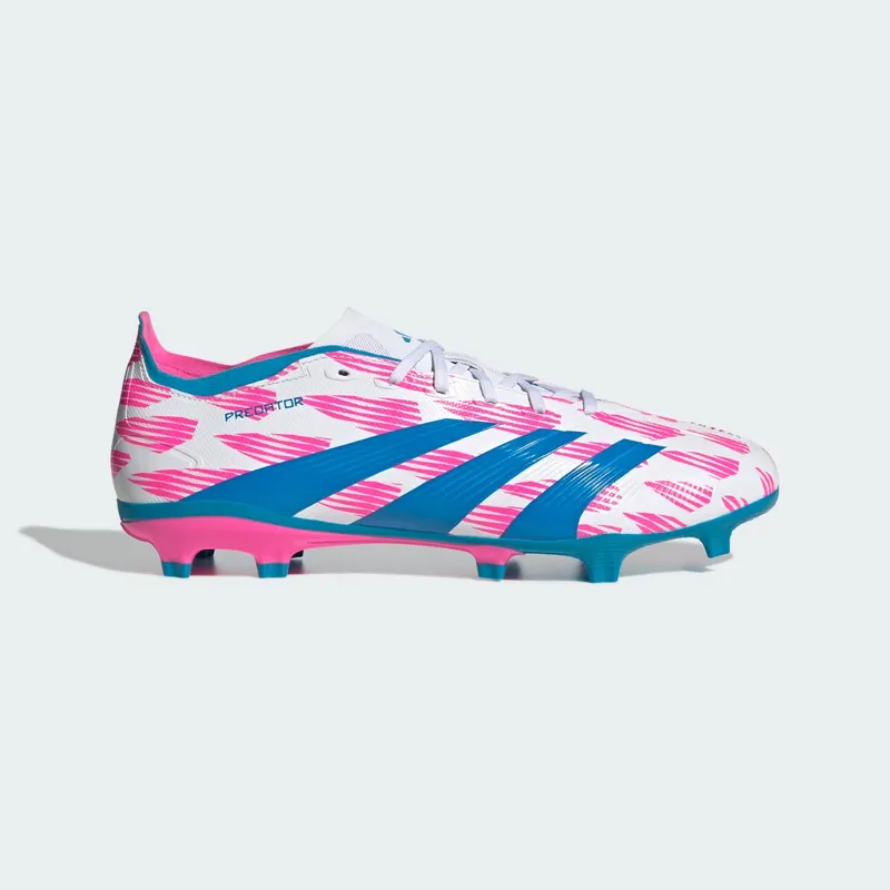 adidas Predator League FG Cloud White Solar Blue Solar Pink (IG6262)