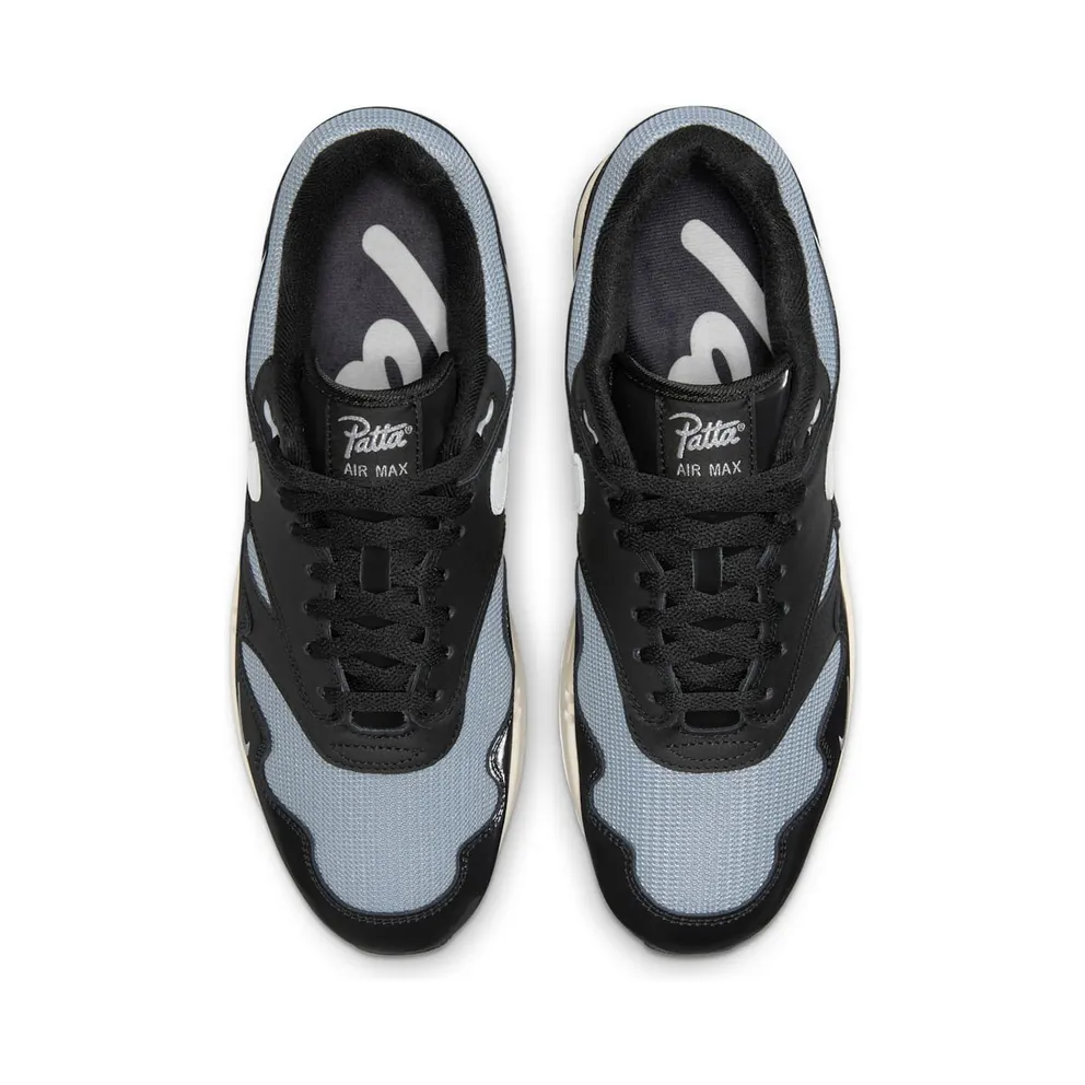 Nike x Patta Air Max 1 Waves Black White (DQ0299-001)