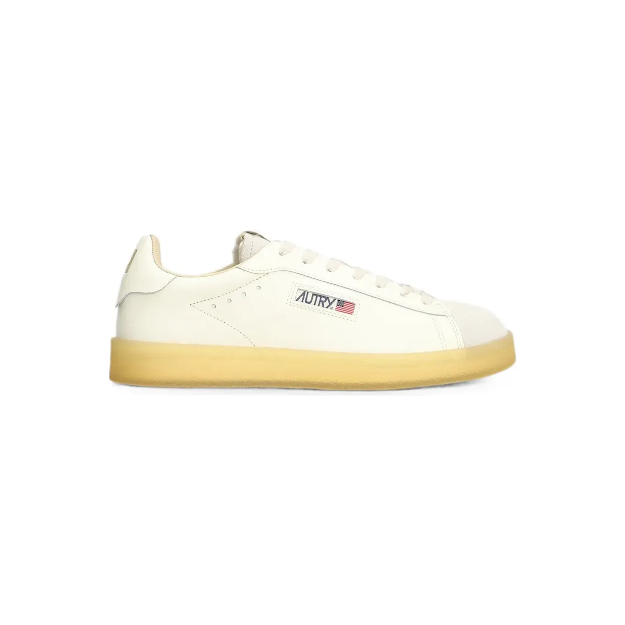 Autry Dallas met suède vlak “White” (ADLMFD01)