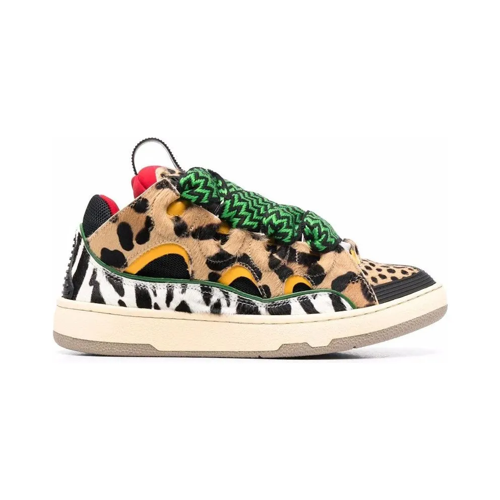 Lanvin Curb Sneakers Leopard Print (FW-SKDK02-ZLEX-H21)