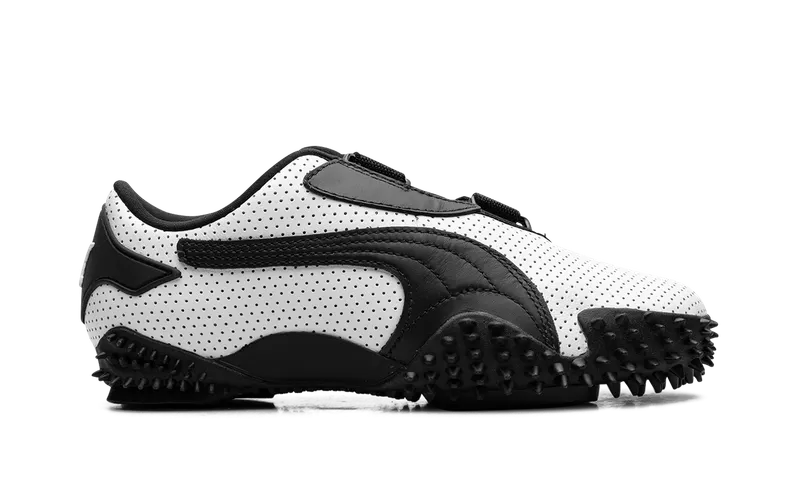 Puma Mostro “Perforated Leather – White / Black” (400992-01)