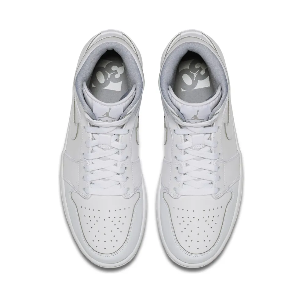Jordan 1 Mid White Wolf Grey (2016) White/White-Wolf Grey (554724-112)