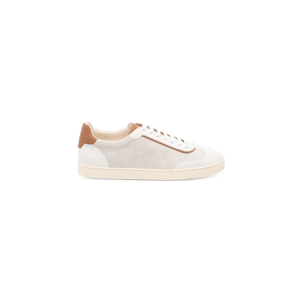 Brunello Cucinelli Leather Panelled Low-top “Neutrals” (MZULDGJ336 CEH67)