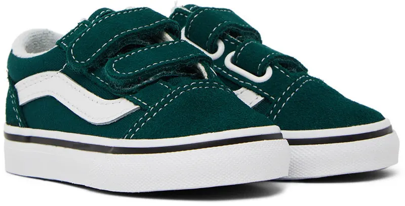 VANS Old Skool Velcro Peuterschoenen Green (VN0A4VJJ60Q)