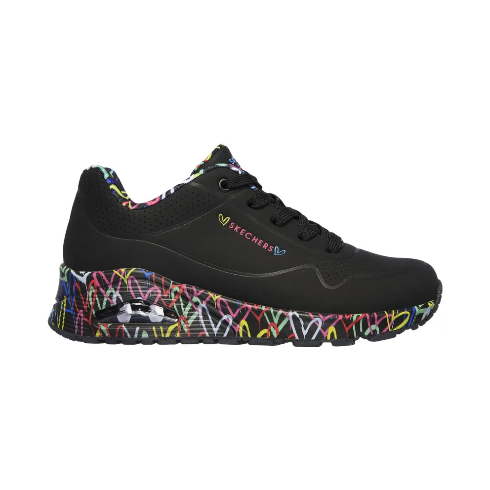 Skechers x JGoldcrown: Uno – Loving Love Sneaker Schwarz