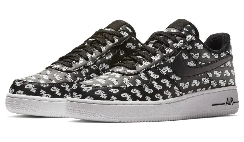 Nike Air Force 1 Low All Over Logo Black