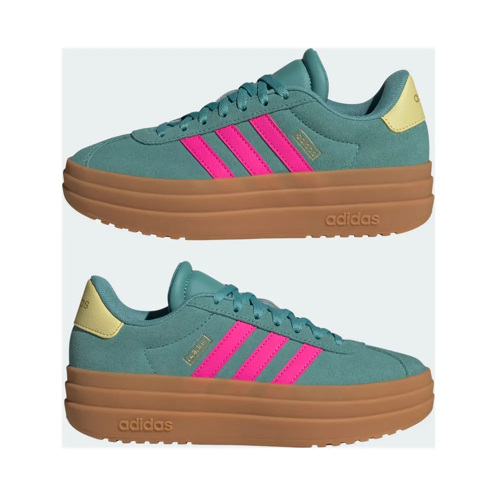 Adidas VL Court Bold Lifestyle Kids Powder Teal / Shock Pink / Powder Yellow (JQ4482)