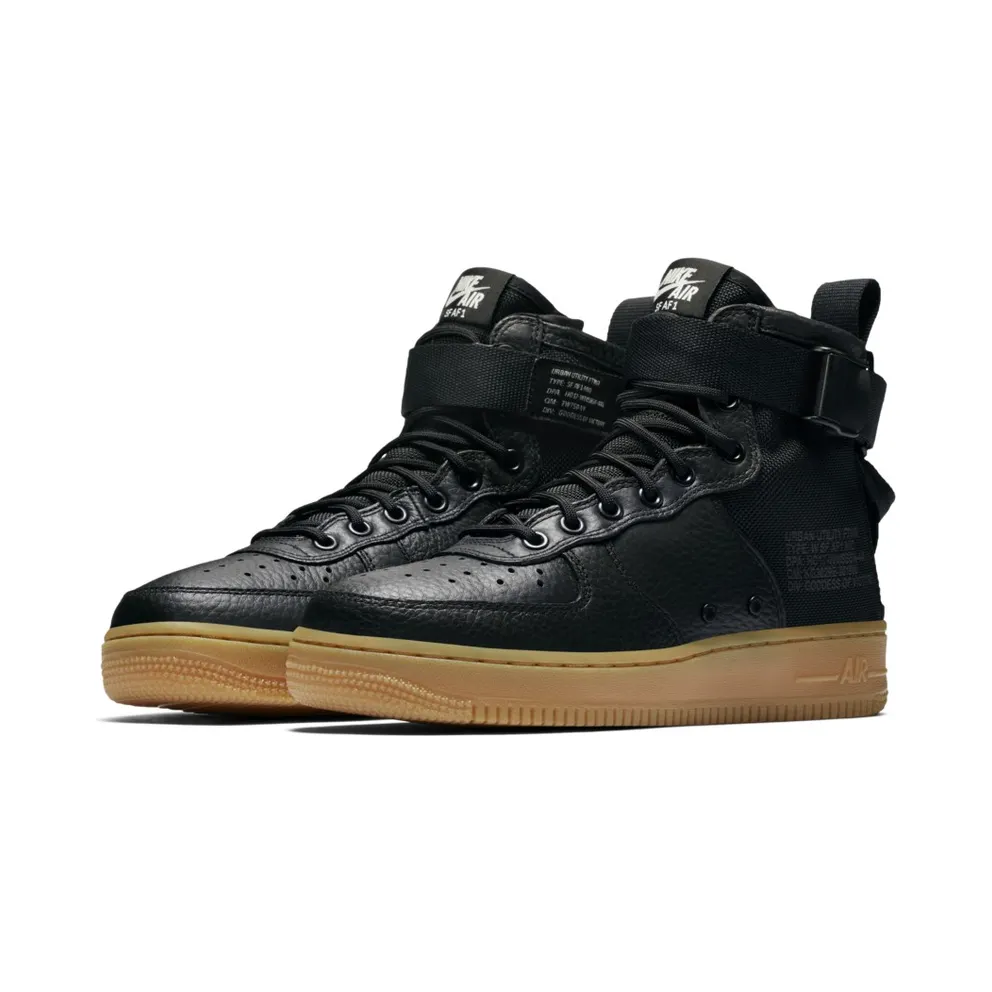 Nike SF Air Force 1 Mid Black Gum (W) Black/Black-Gum Light Brown (AA3966-002)