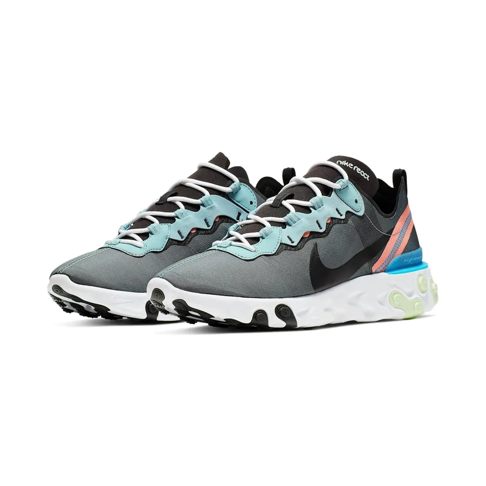 Nike React Element 55 Ocean Cube Ocean Cube/Black-Pink Quartz-Blue Hero-Cedar-White (BQ6166-300)