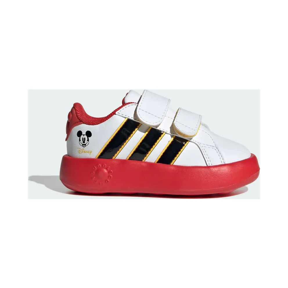 adidas Grand Court Disney Mickey Mouse Cloud White Core Black Bold Gold (JQ8070)