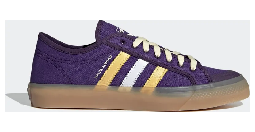 adidas Wales Bonner Nizza Lo Schuh Purple / Yellow / Gold Metallic (G58134)