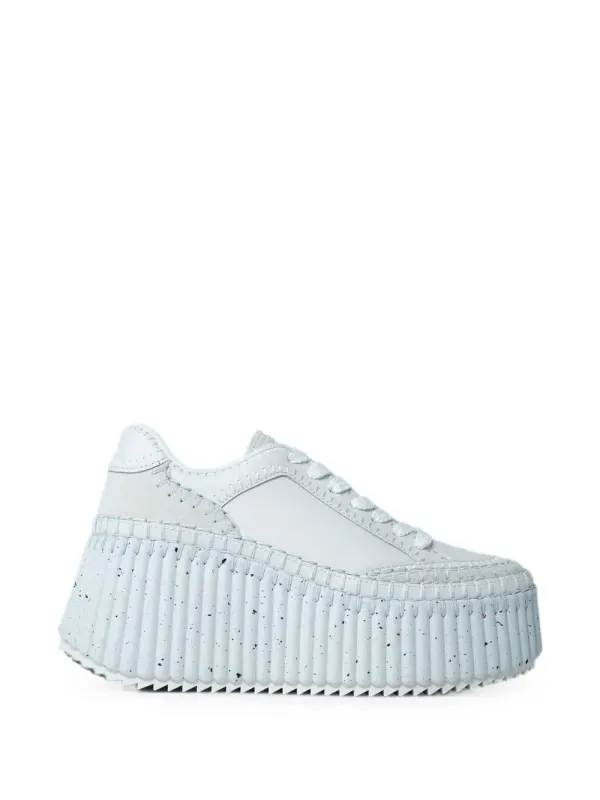 Chloé Nama with plateauzool – White (CHC24U02IBD)