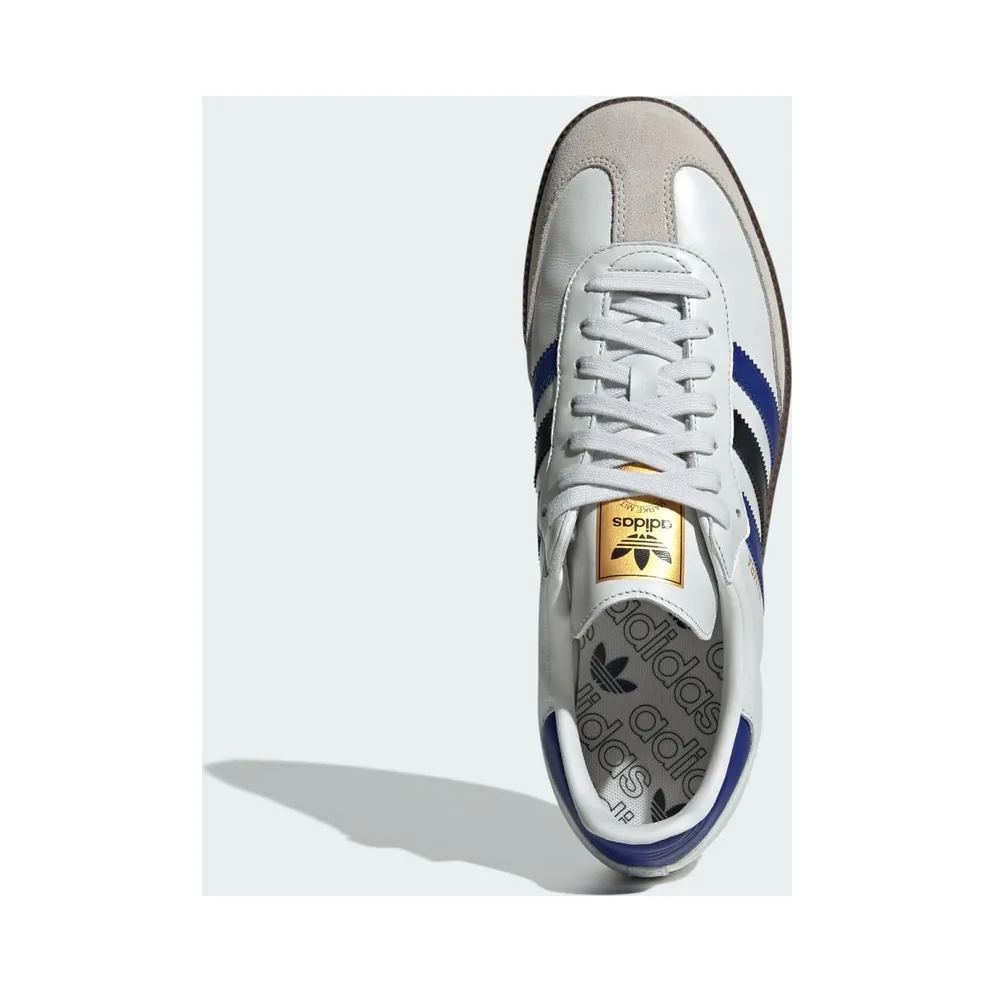 adidas Samba OG Crystal White Active Blue Black (ID1381)