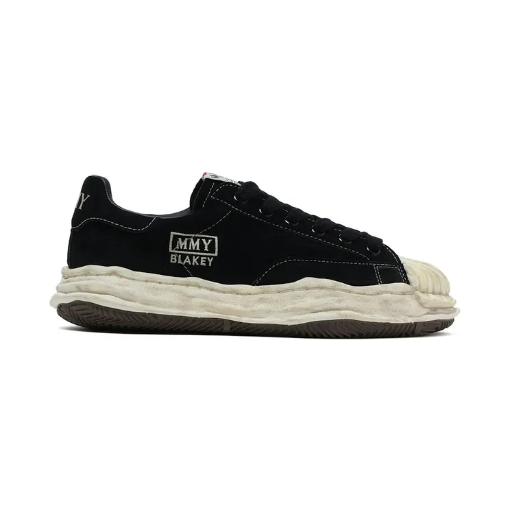Maison Mihara Yasuhiro Blakey OG Sole Suede Low Black White (A13FW726-BLACK)