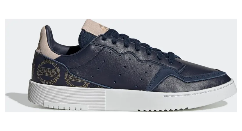adidas Supercourt Schuh Collegiate Navy / Crystal White / Gold Met. (EG5022)