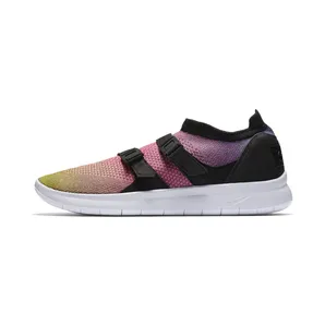 Nike Air Sock Racer Ultra Flyknit Rainbow “Yellow Strike / Racer Pink / Black / White” (898021-700)