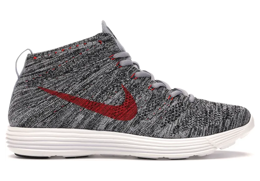 Nike Lunar Flyknit Chukka Wolf Grey Red