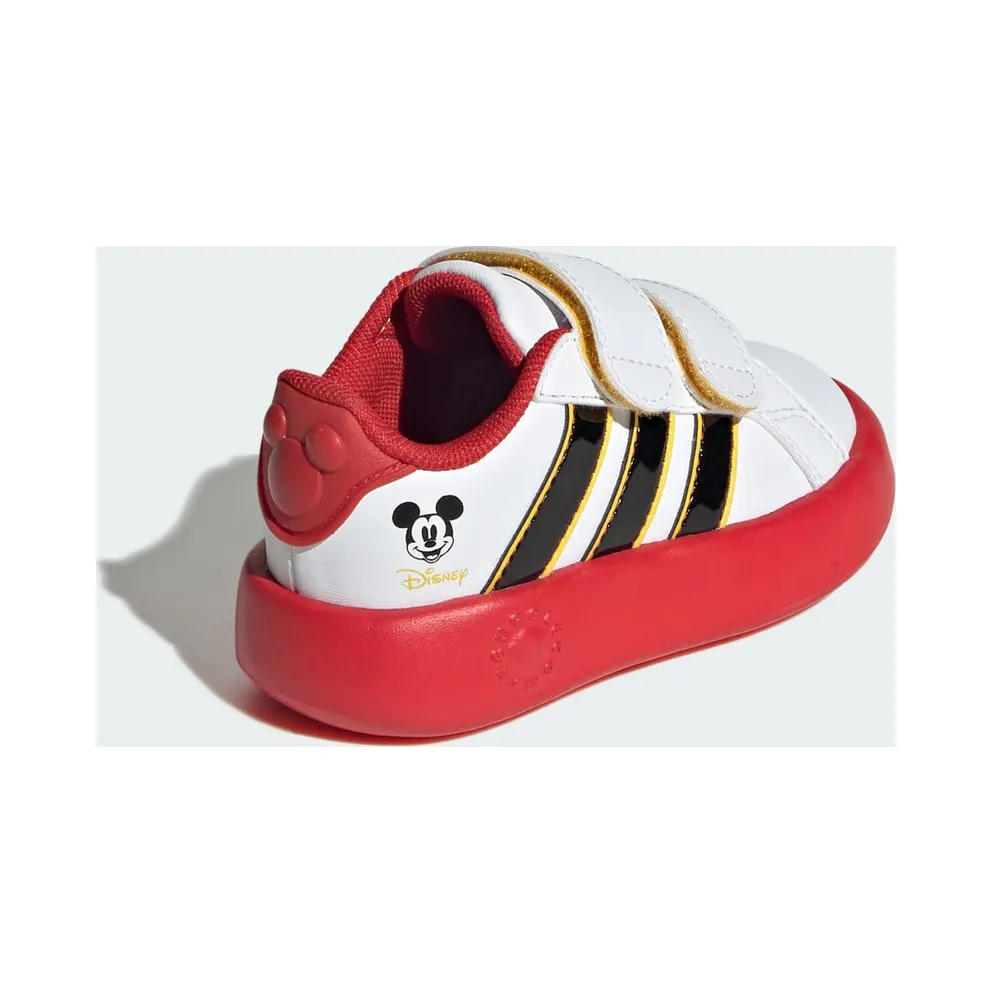 adidas Grand Court Disney Mickey Mouse Cloud White Core Black Bold Gold (JQ8070)