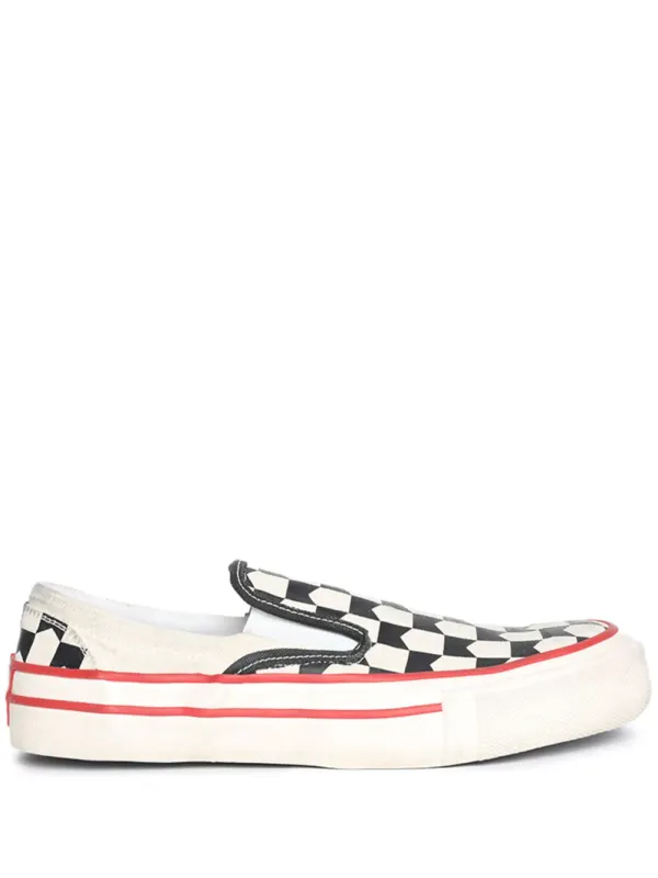 RHUDE Karierte Slip-On- – White (RHPS24FO02620156)