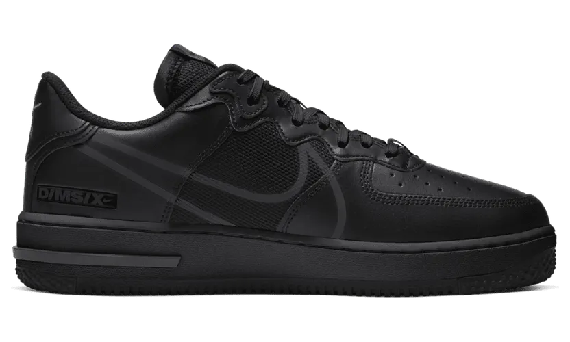 Nike Air Force 1 React ‘Triple Black’ Black/Anthracite (CT1020-002)