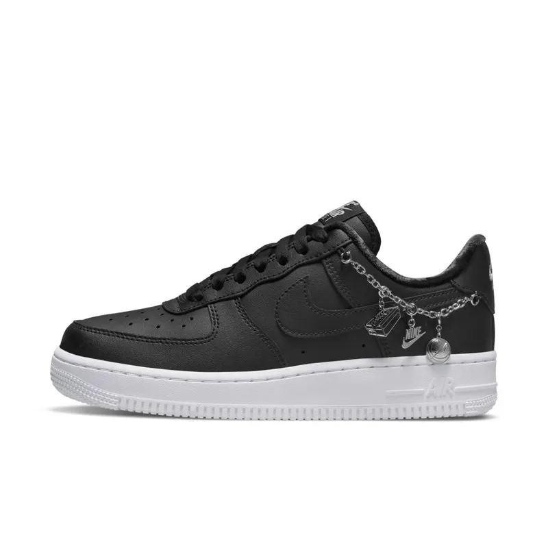 Nike Air Force 1 Low LX Black Pendant (W) – “Black / White / Metallic Silver” (DD1525-001)