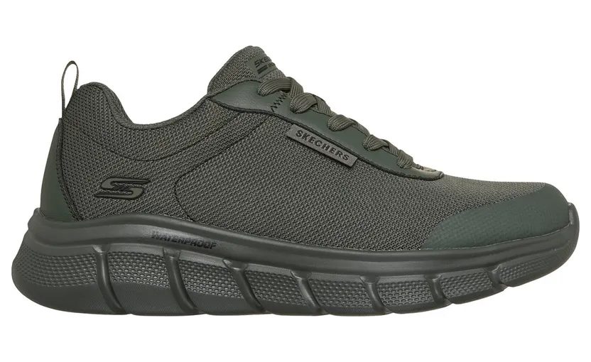 Skechers Waterproof: BOBS Sport B Flex – Rainy Edge Sneaker Olijf