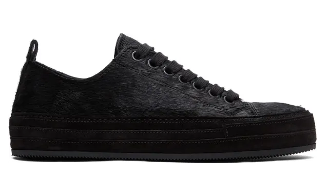 Ann Demeulemeester Black Cow Hair Chiro Sneakers (2014-4218-358-099)