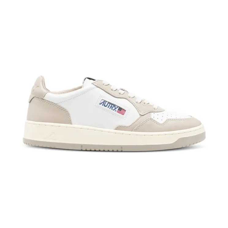 Autry Medalist Panelled Leather “White/Neutrals” (AULM WB67)