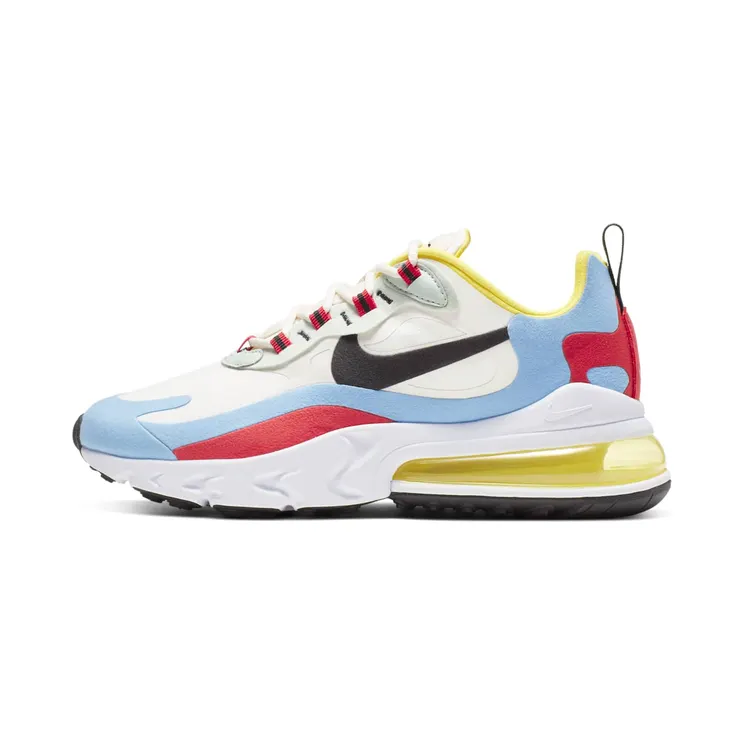 Nike Air Max 270 React ‘Bauhaus’ (2019) “Phantom / Light Blue / University Red / Black” (AT6174-002)