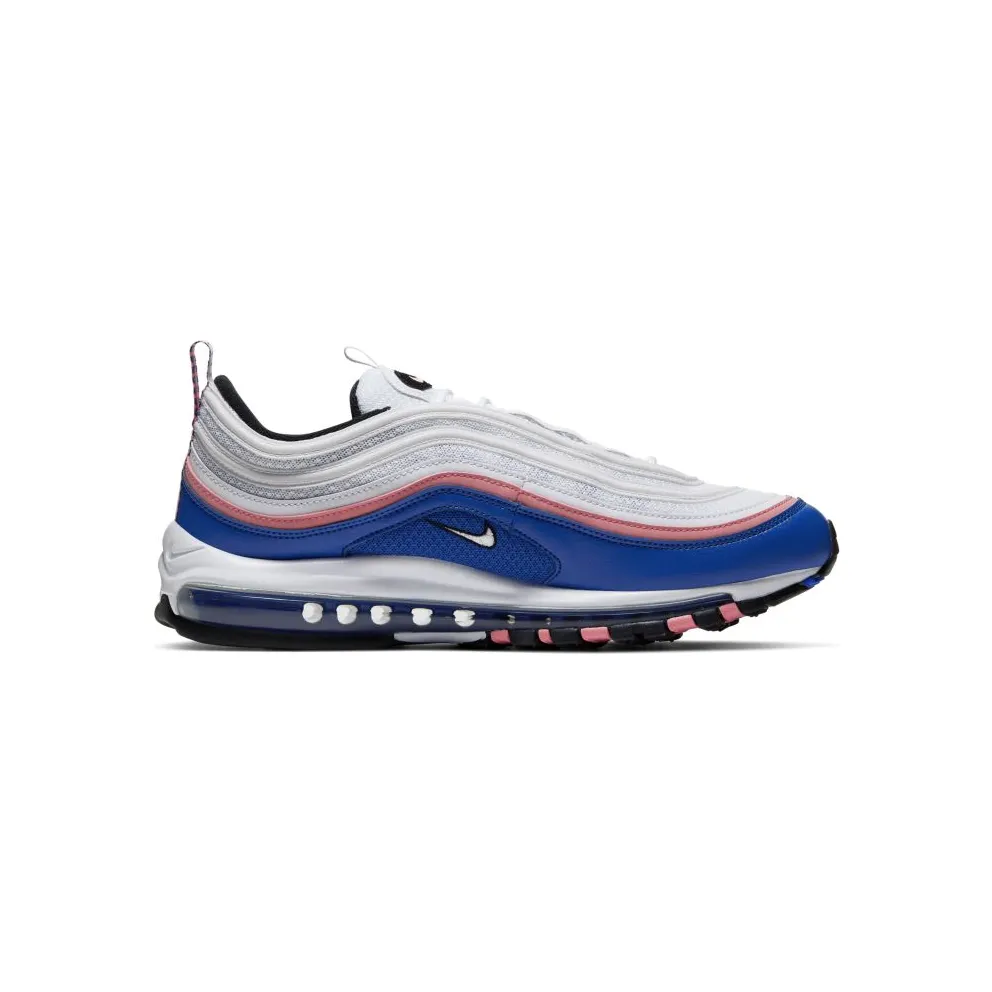 Nike Air Max 97 White Game Royal Pink Gaze White/Game Royal-Pink Gaze-Black (921826-107)
