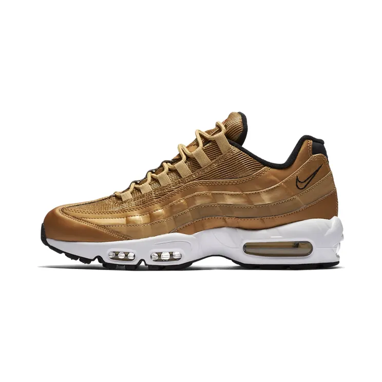Nike Air Max 95 “Metallic Gold / Black / White / Varsity Red” (918359-700)