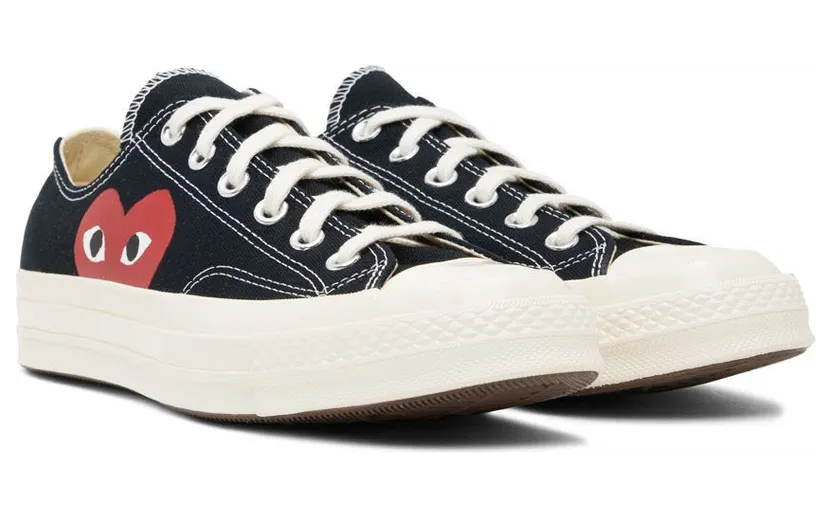 Comme des Garçons Play Off-White Converse Edition Half Heart Chuck 70 Low Sneakers (P1K111) (4)