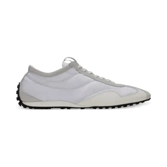 Balmain Racing Low aus Nylon und Leder “White” (HM1VI430TYVC)