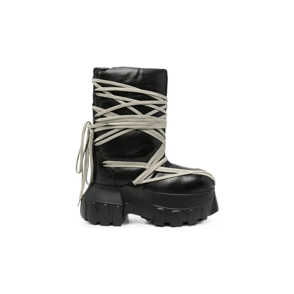 Rick Owens Mega Bumper Lace-up “Black” (RU02F4862 LGYPW1 99)