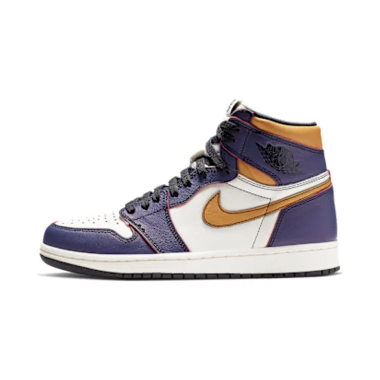 Air Jordan 1 High OG Defiant SB – LA To Chicago “Court Purple / Sail / University Gold / Black” (CD6578-507)