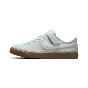 Nike Court Legacy “Light Silver / Gum Dark Brown / White” (DA5381-006)
