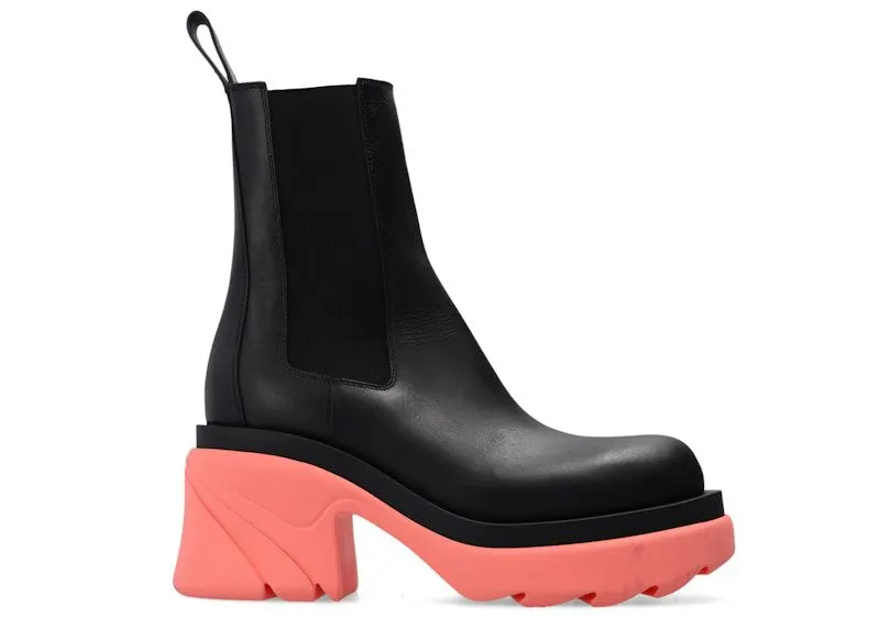 Bottega Veneta Flash Platform Ankle Boot Black Flamingo (667148VBS501475)