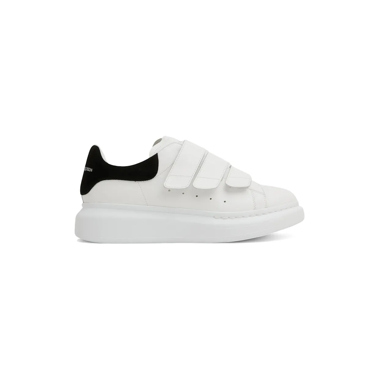Alexander McQueen Oversized Triple Strap White Black (697105 WHGP7 9061)
