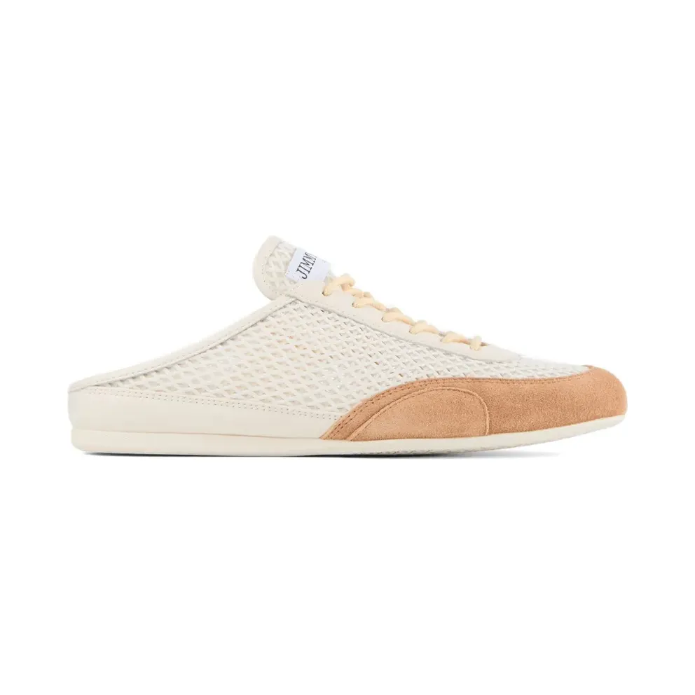 Jimmy Choo Sunny mit Netzeinsatz – White (SUNNYMULEFGKG)