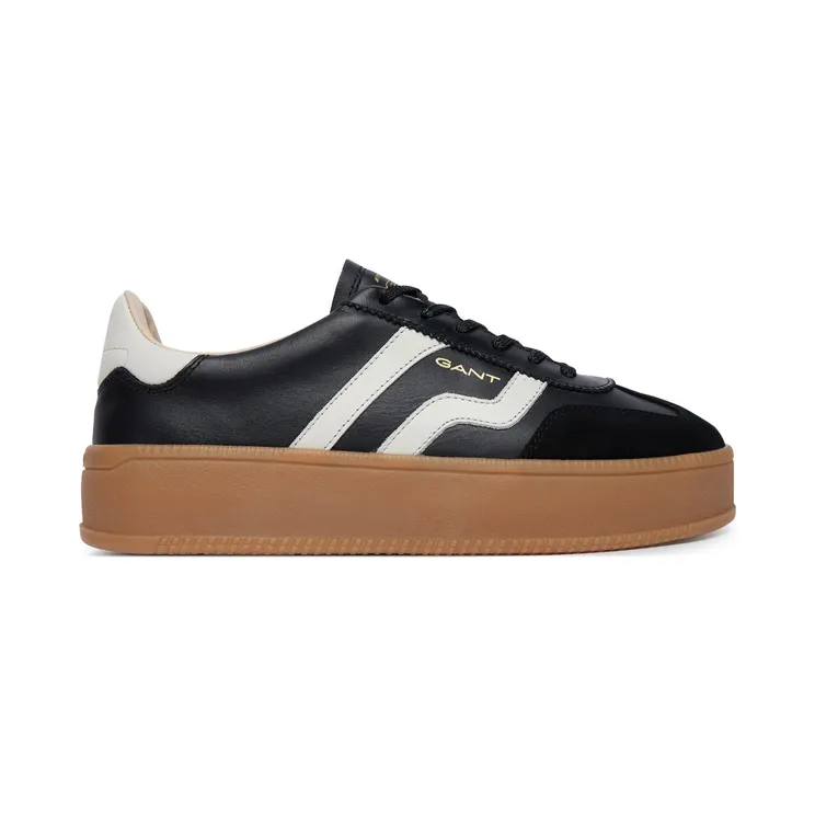 Gant Flatform-Sneakers mit Kontrasteinsätzen “Black” (33531351G042)