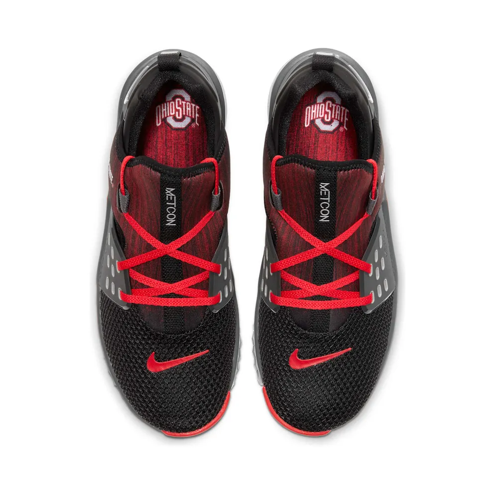 Nike Free X Metcon 2 Ohio State Black/Iron Grey-Pewter Grey-University Red (CQ8646-001)